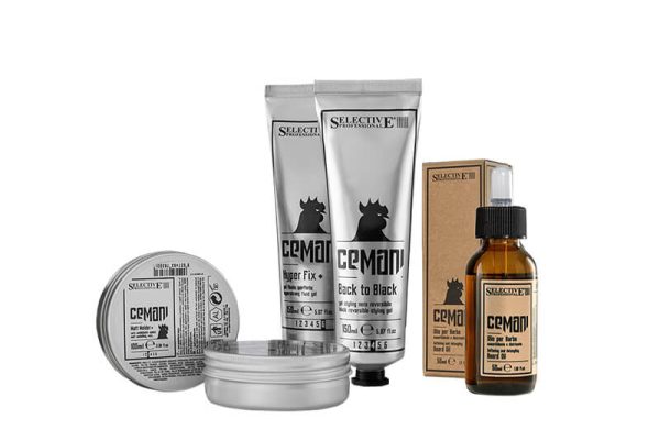 Cemani linea uomo: linea di prodotti professionali Selective per gestire i propri capelli in maniera semplice e veloce