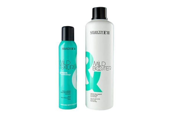 MILD linea di prodotti professionali Selective che protegge, definisce e migliora la gestibilità dei capelli