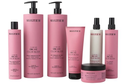 Oncare Color Block:linea di prodotti Selective per il trattamento professionale dei capelli sensibilizzati