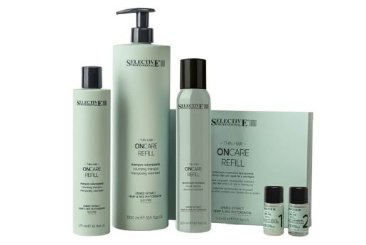 On Care Refill: linea di prodotti Selective per il trattamento professionale dei capelli sensibilizzati
